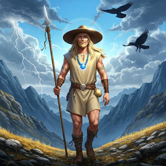 The Ascended Master Odin. As close to the real time vision in Lisbon as I could manage. Created by Mark Webberley using Gemini AI.